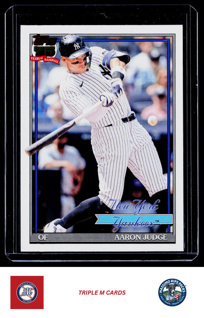 2026 Topps #T91-34 Aaron Judge 1991 Topps Baseball 35th Anniversary (Series One)