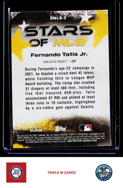 2026 Topps #SMLB-3 Fernando Tatis Jr. Stars of MLB