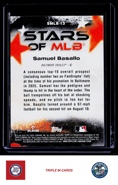 2026 Topps #SMLB-13 Samuel Basallo Stars of MLB