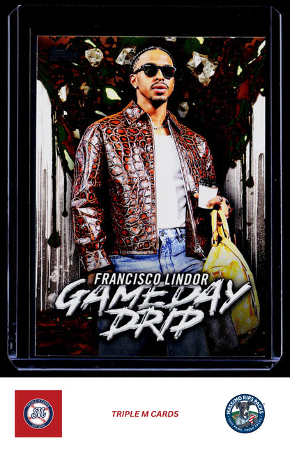2026 Topps #GD-10 Francisco Lindor Gameday Drip