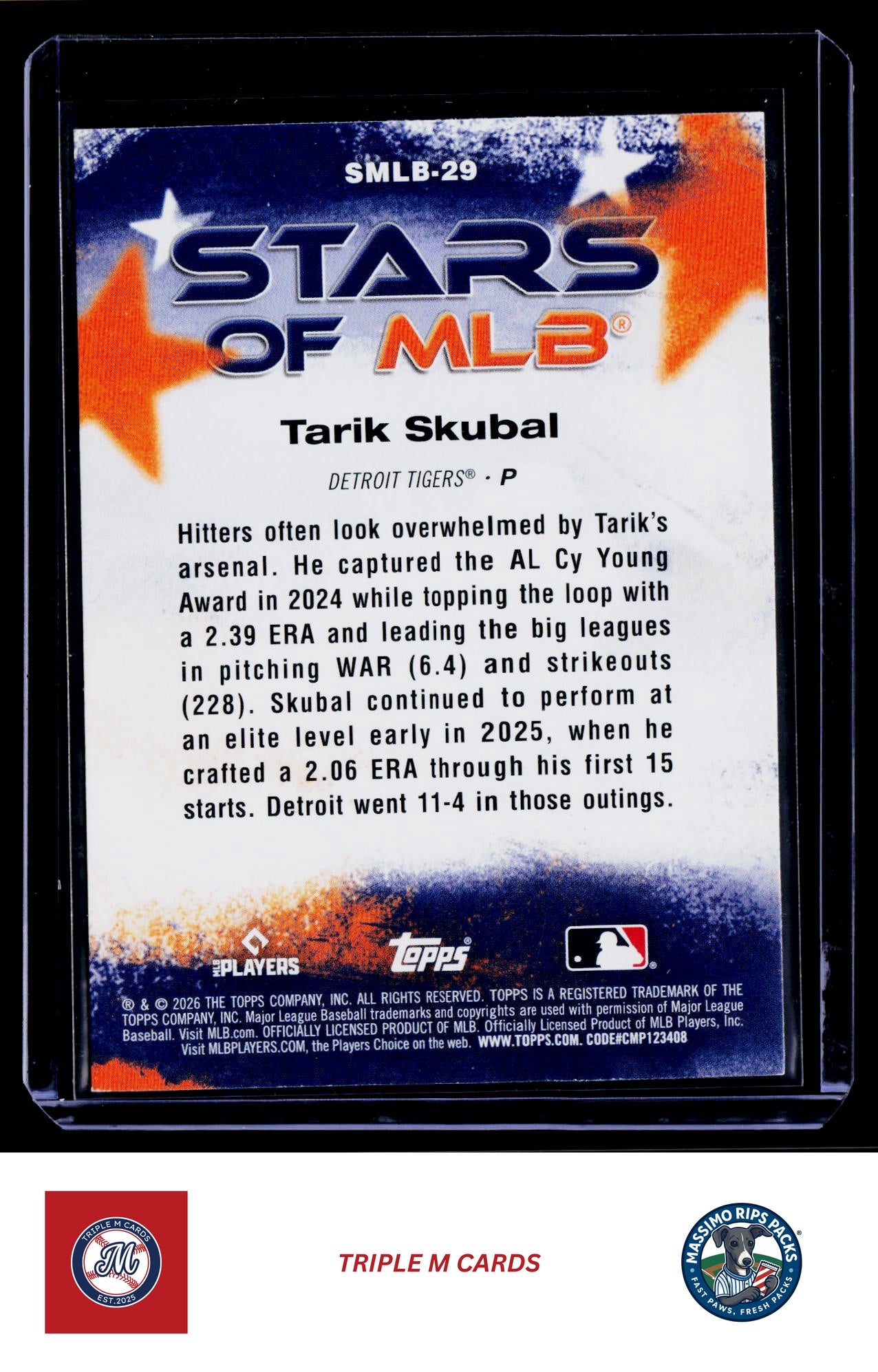 2026 Topps #SMLB-29 Tarik Skubal Stars of MLB
