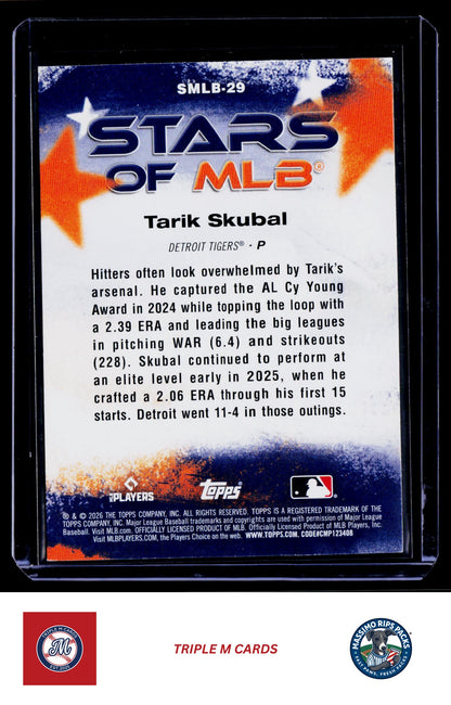 2026 Topps #SMLB-29 Tarik Skubal Stars of MLB