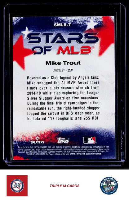 2026 Topps #SMLB-7 Mike Trout Stars of MLB