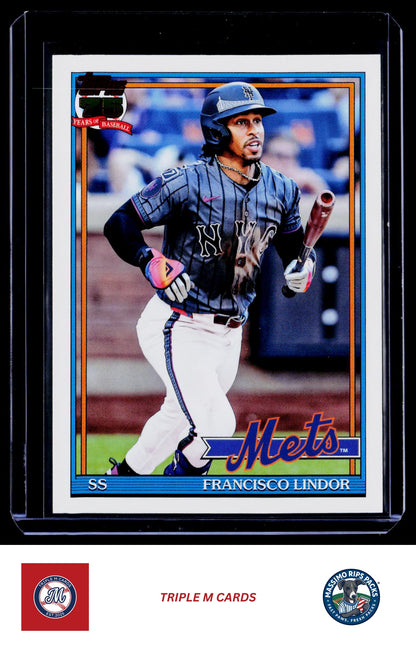 2026 Topps #T91-19 Francisco Lindor