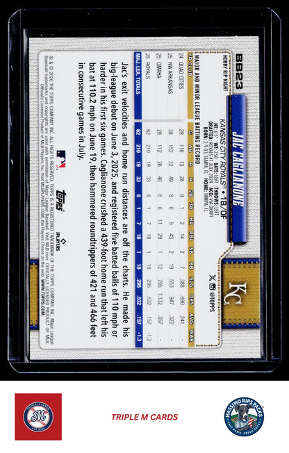2026 Topps Rip Night #BB23 Jac Caglianone