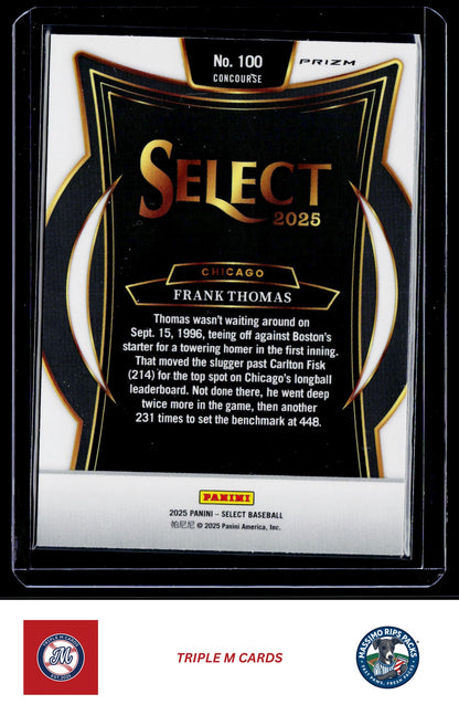 2025 Panini Select #100 Frank Thomas