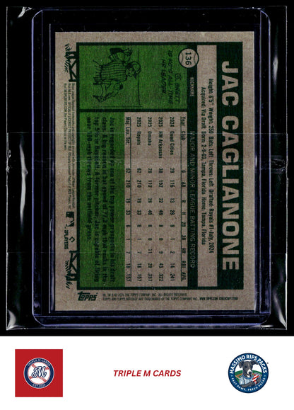 2026 Topps Heritage #136c Jac Caglianone