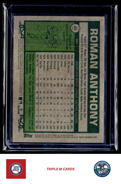 2026 Topps Heritage #86 Roman Anthony Flip Stock