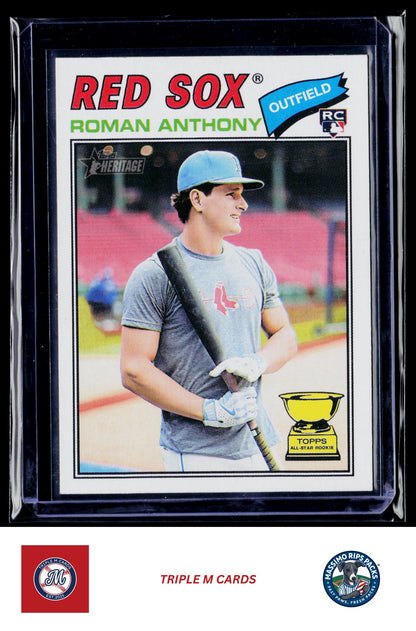 2026 Topps Heritage #86 Roman Anthony Flip Stock