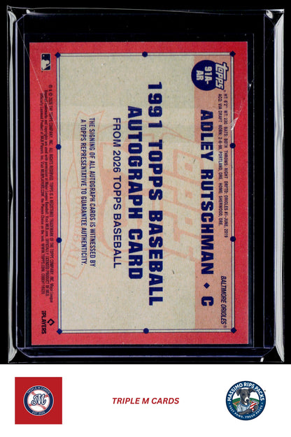 2026 Topps #91A-AR Adley Rutschman
