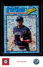 2026 Topps Heritage #280 Trevor Larnach Chrome Light Blue Sparkle Refractors