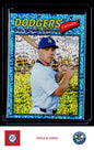 2026 Topps Heritage #246 Dalton Rushing Chrome Light Blue Sparkle Refractors