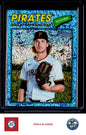 2026 Topps Heritage #134 Braxton Ashcraft Chrome Light Blue Sparkle Refractors