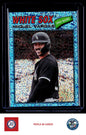 2026 Topps Heritage #61 Miguel Vargas Chrome Light Blue Sparkle Refractors
