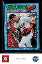 2026 Topps Heritage #66 Darell Hernaiz Chrome Light Blue Sparkle Refractors
