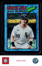 2026 Topps Heritage #298 Chase Meidroth Chrome Light Blue Sparkle Refractors