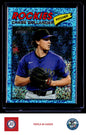 2026 Topps Heritage #91 Chase Dollander Chrome Light Blue Sparkle Refractors