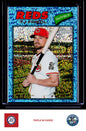 2026 Topps Heritage #296 TJ Friedl Chrome Light Blue Sparkle Refractors