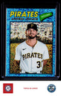 2026 Topps Heritage #141 Jared Jones Chrome Light Blue Sparkle Refractors