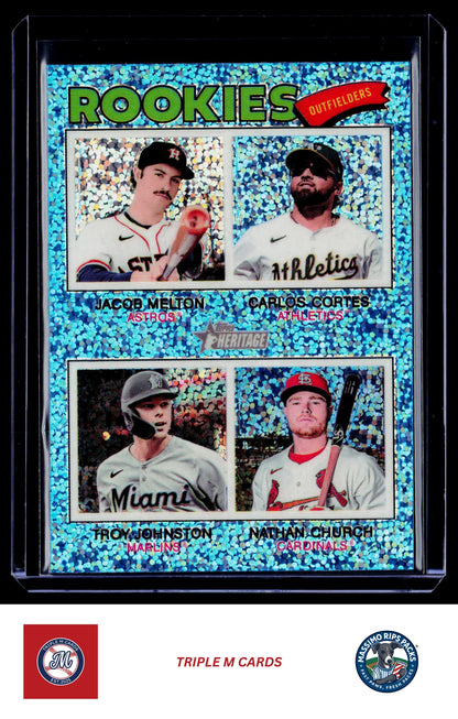 2026 Topps Heritage #373 2026 Rookie Outfielders