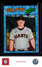 2026 Topps Heritage #82 Logan Webb Chrome Light Blue Sparkle Refractors
