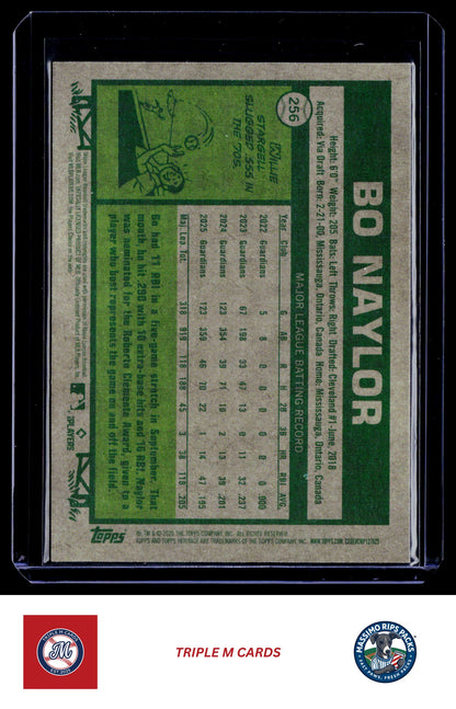 2026 Topps Heritage #256 Bo Naylor Chrome Light Blue Sparkle Refractors