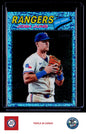 2026 Topps Heritage #191 Josh Jung Chrome Light Blue Sparkle Refractors