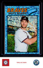 2026 Topps Heritage #194 Matt Olson Chrome Light Blue Sparkle Refractors