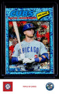 2026 Topps Heritage #28 Nico Hoerner Chrome Light Blue Sparkle Refractors