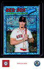 2026 Topps Heritage #15 Jarren Duran Chrome Light Blue Sparkle Refractors