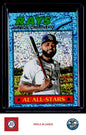 2026 Topps Heritage #380 Junior Caminero Chrome Light Blue Sparkle Refractors