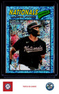2026 Topps Heritage #295 James Wood Chrome Light Blue Sparkle Refractors