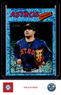 2026 Topps Heritage #11 Jose Altuve Chrome Light Blue Sparkle Refractors