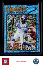 2026 Topps Heritage #264 Ozzie Albies Chrome Light Blue Sparkle Refractors