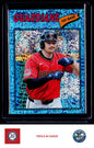 2026 Topps Heritage #133 Kyle Manzardo Chrome Light Blue Sparkle Refractors