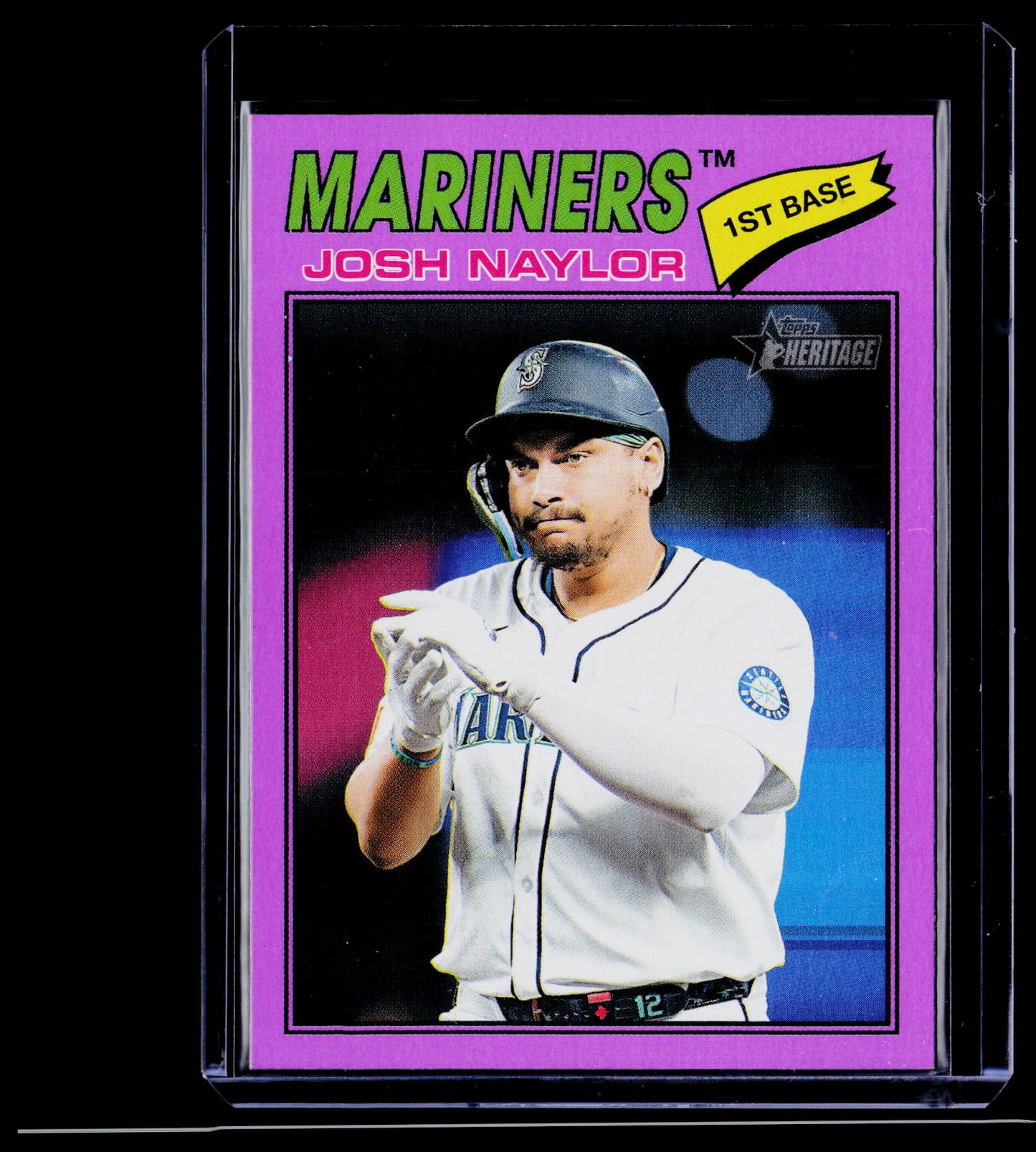 2026 Topps Heritage #129 Josh Naylor Light Purple