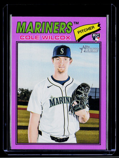 2026 Topps Heritage #155 Cole Wilcox Light Purple