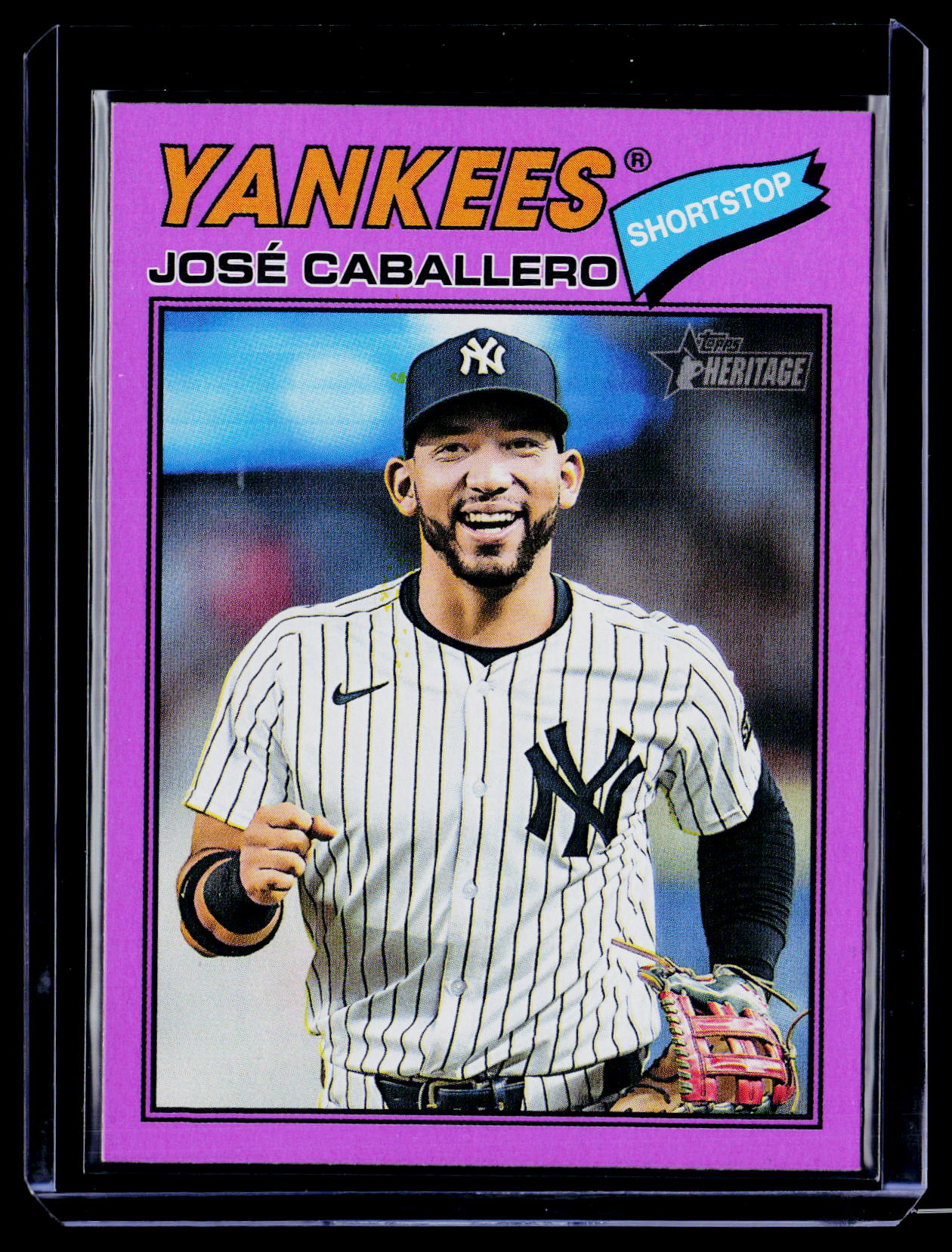 2026 Topps Heritage #328 José Caballero Light Purple