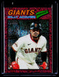 2026 Topps Heritage #327 Willy Adames Chrome Burgundy Sparkle Refractors