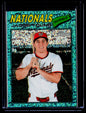 2026 Topps Heritage #279 Jacob Young Chrome Aqua Sparkle Refractors