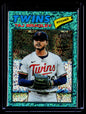 2026 Topps Heritage #38 Taj Bradley Chrome Aqua Sparkle Refractors