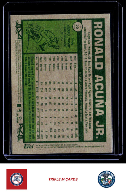 2026 Topps Heritage #55 Ronald Acuña Jr.