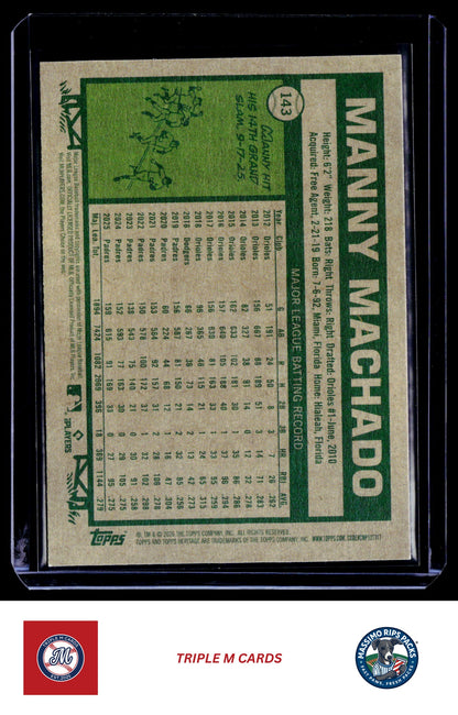 2026 Topps Heritage #143 Manny Machado