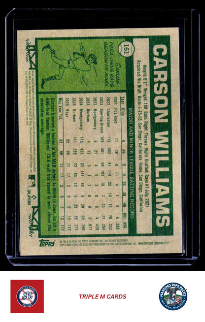 2026 Topps Heritage #161 Carson Williams