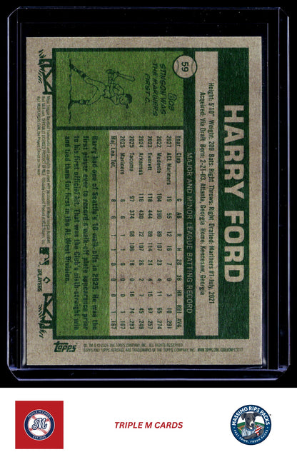 2026 Topps Heritage #59 Harry Ford