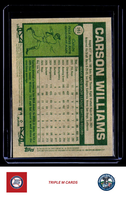 2026 Topps Heritage #161 Carson Williams