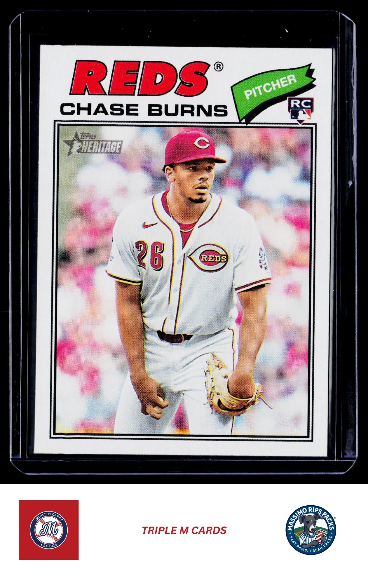 2026 Topps Heritage #212 Chase Burns