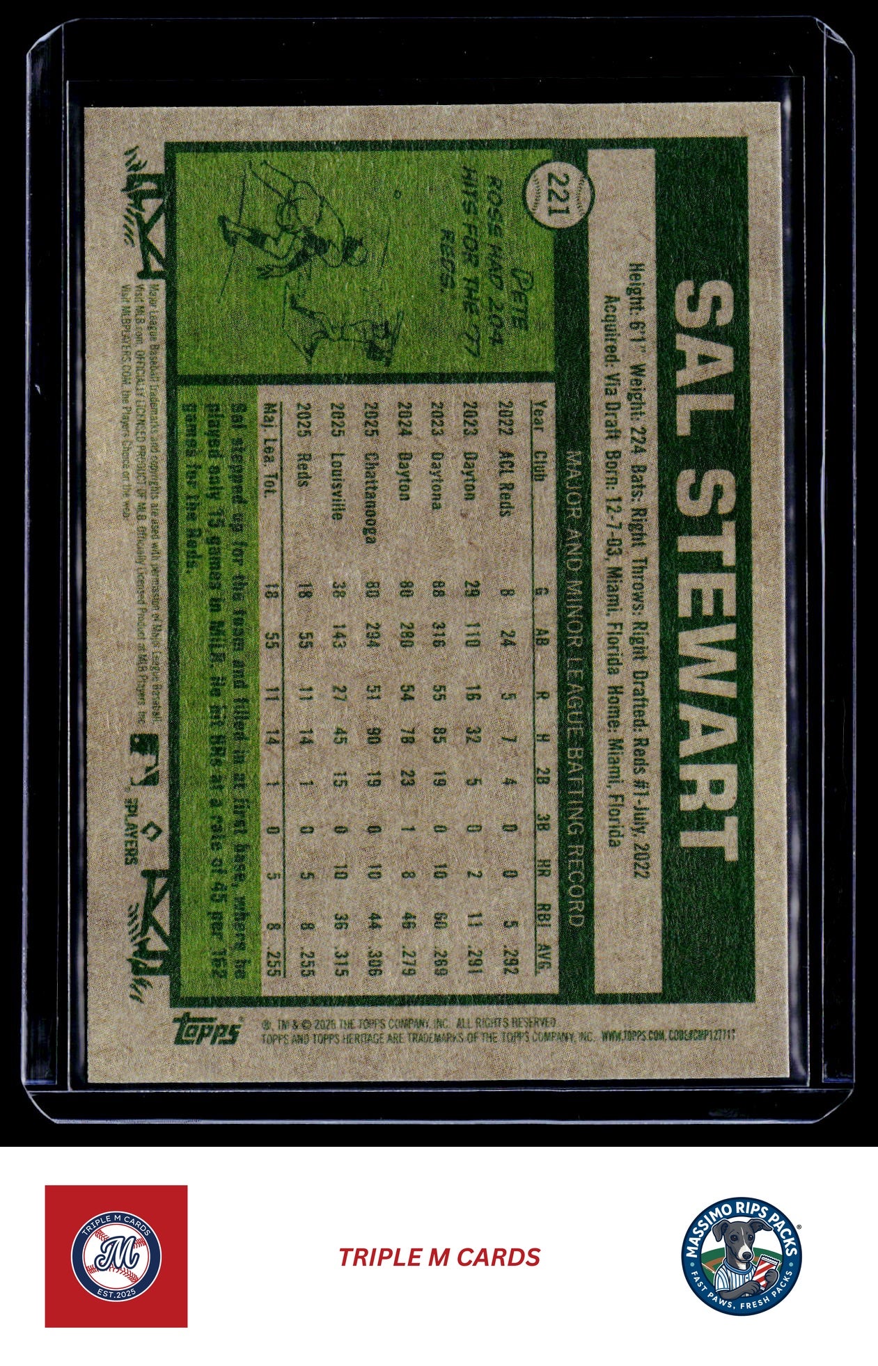 2026 Topps Heritage #221 Sal Stewart