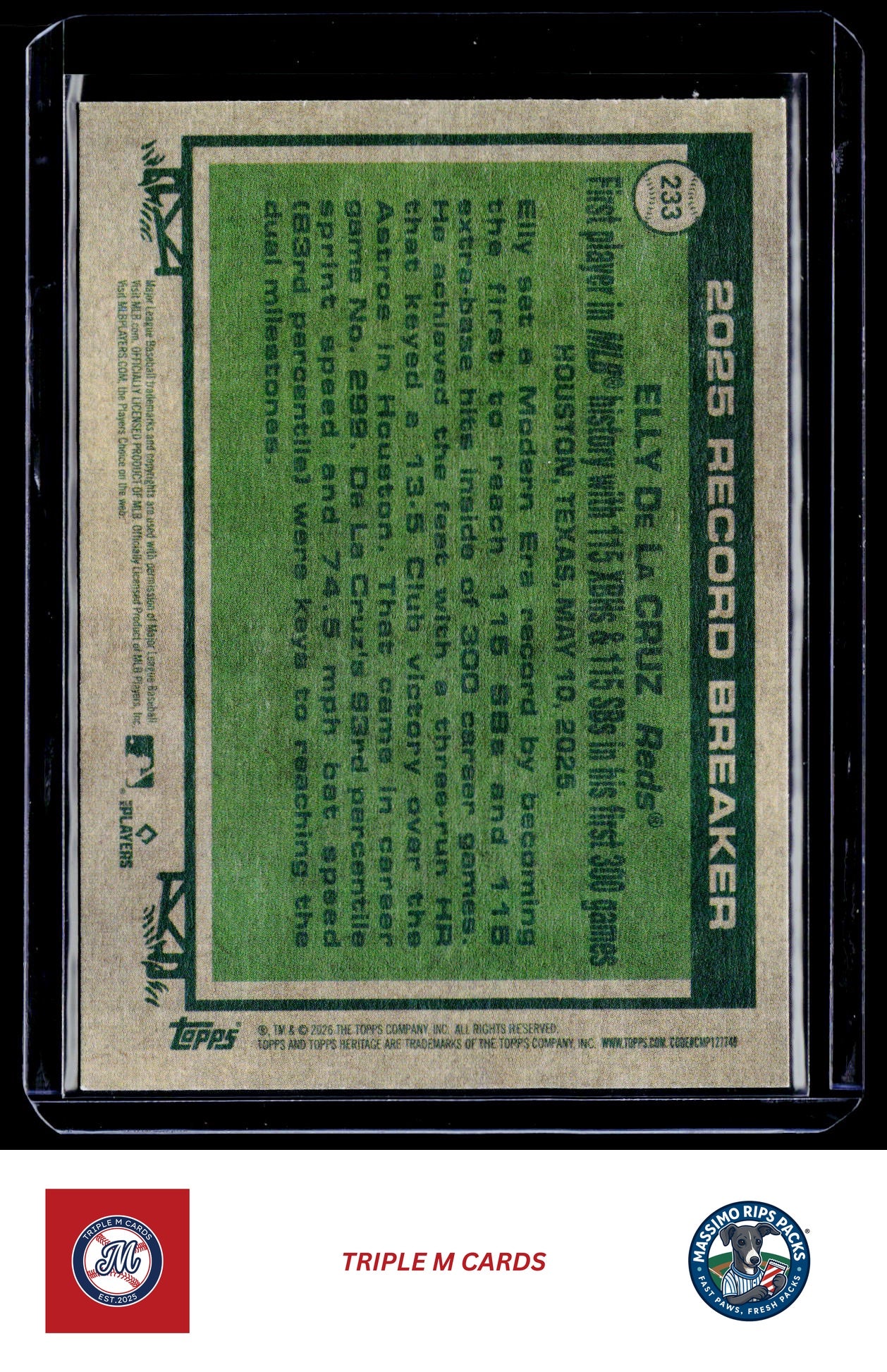2026 Topps Heritage #233 Elly De La Cruz