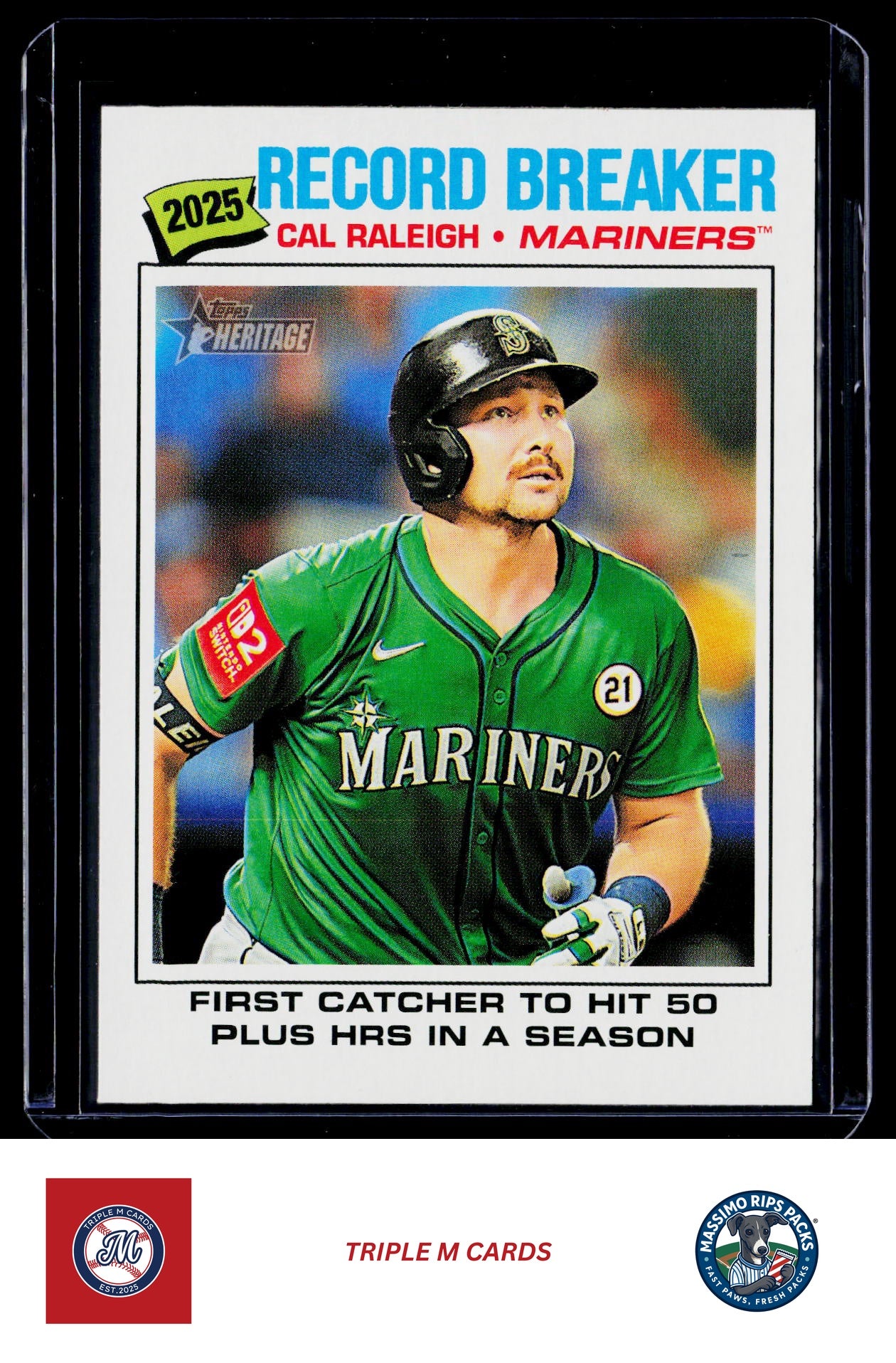 2026 Topps Heritage #231 Cal Raleigh